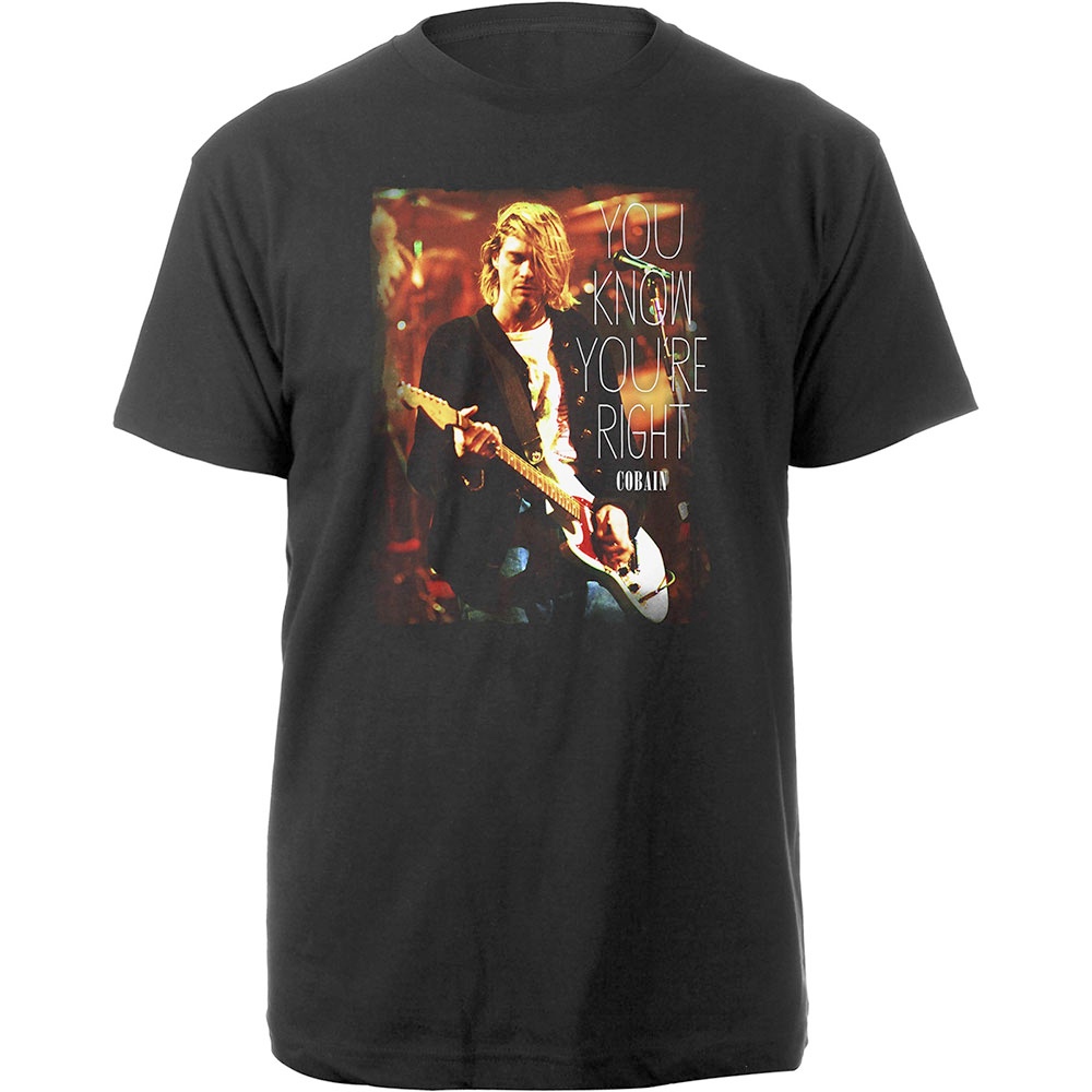 Kurt Cobain - You Know You're Right Tshirt Homme - Noir